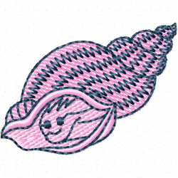 Seashell Embroidery Design 8 Seashell Embroidery Design 8